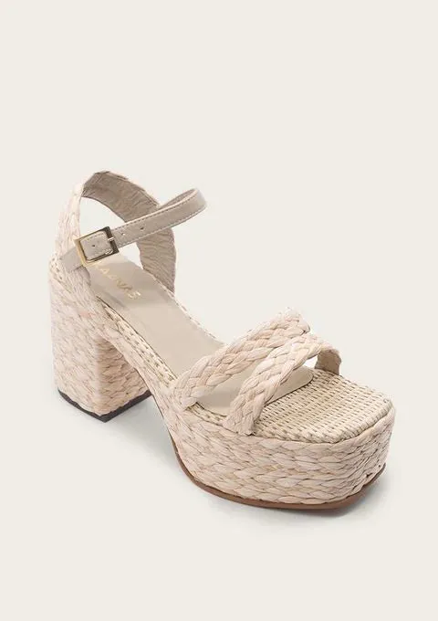 Drago Raffia Platforms