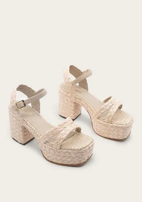 Drago Raffia Platforms