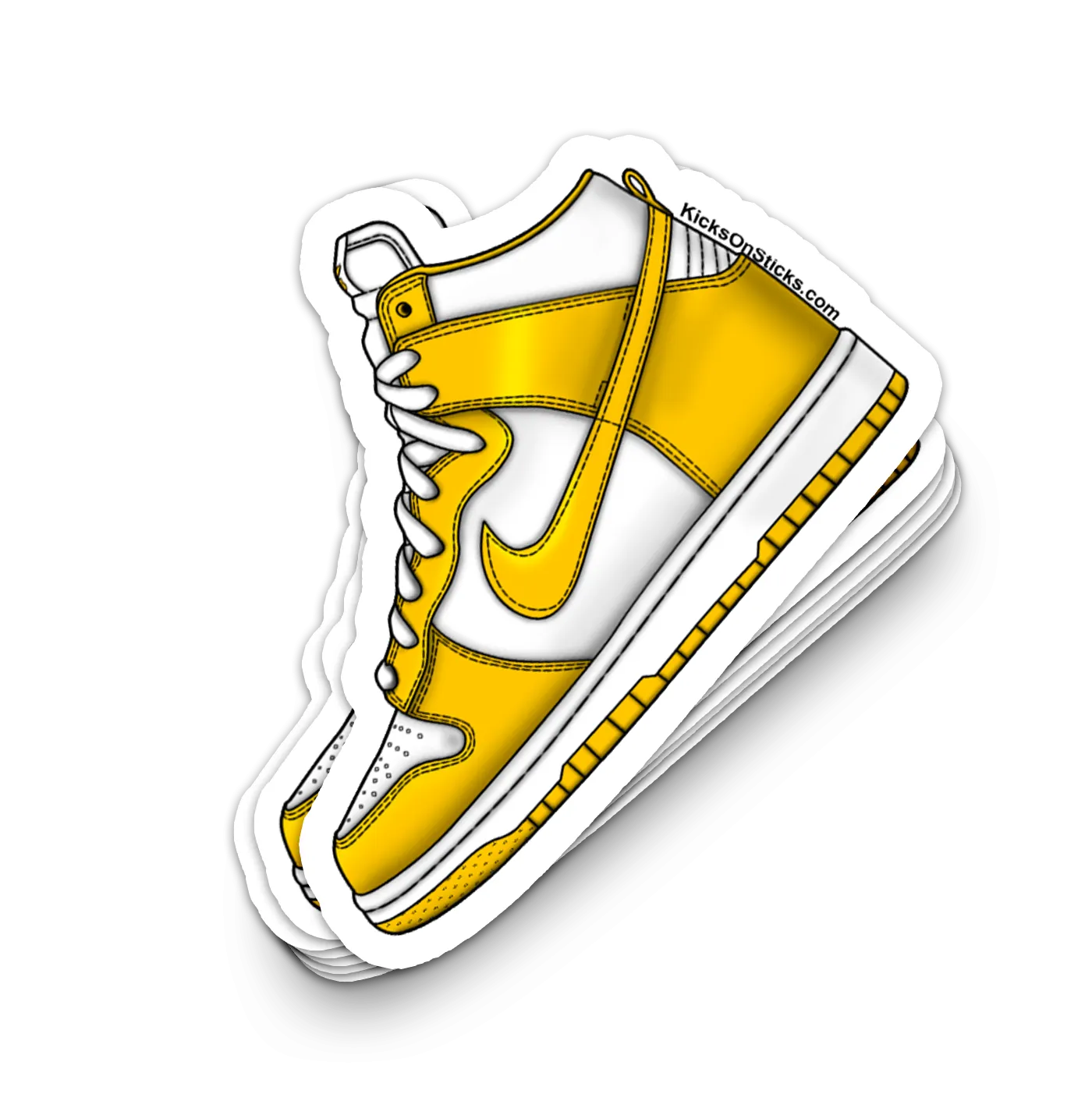 Dunk High "Sulfur White" Sneaker Sticker