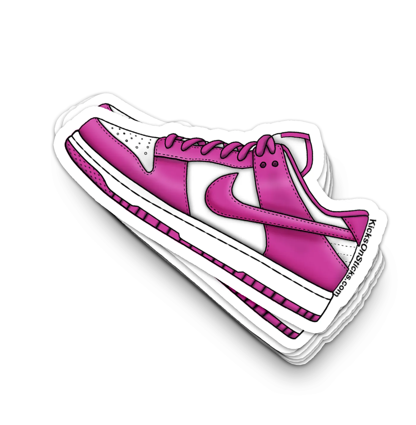 Dunk Low "Active Fuchsia" Sneaker Sticker