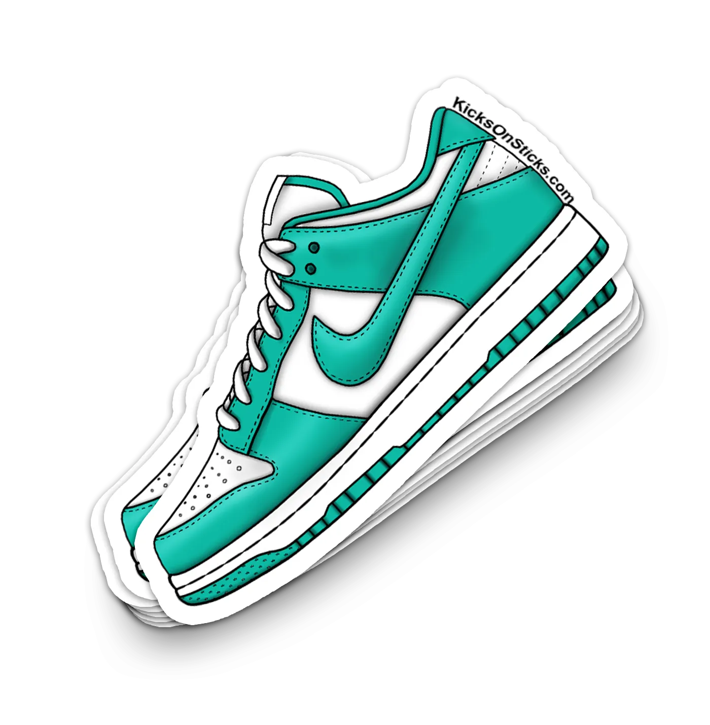 Dunk Low "Clear Jade" Sneaker Sticker