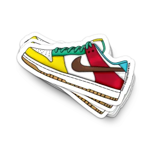 Dunk Low "Free 99 White" Sneaker Sticker