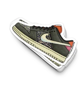 Dunk Low "Trout Rainbow" Sneaker Sticker