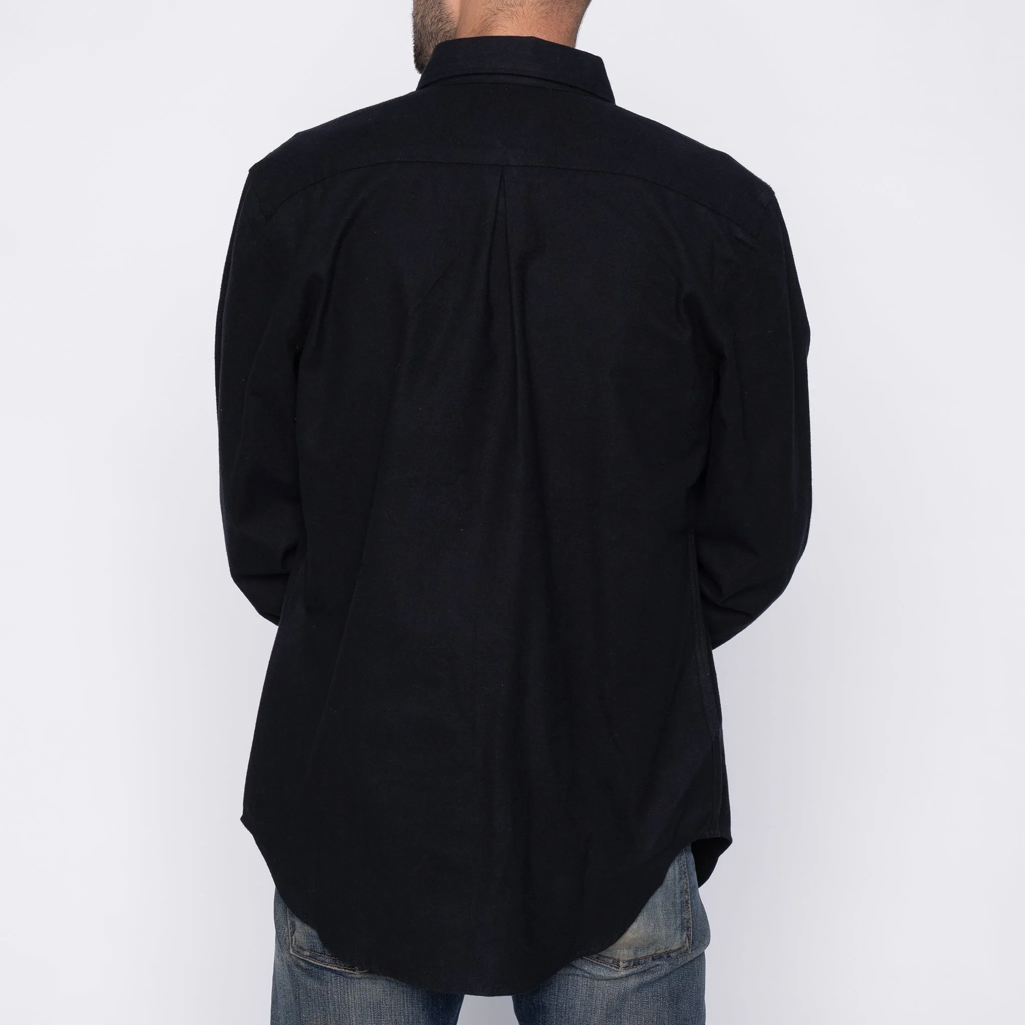 Easy Shirt - Solid Flannel - Black