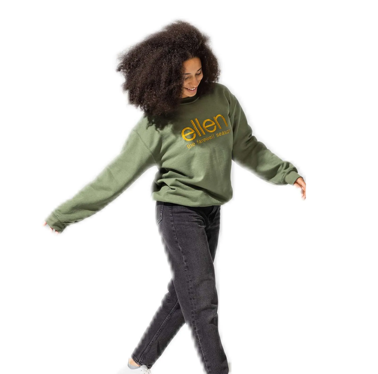 Ellen Show Crew Sweater-Green