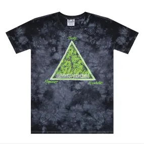 Emerald Triangle Tie Dye Tshirt Crystal Black