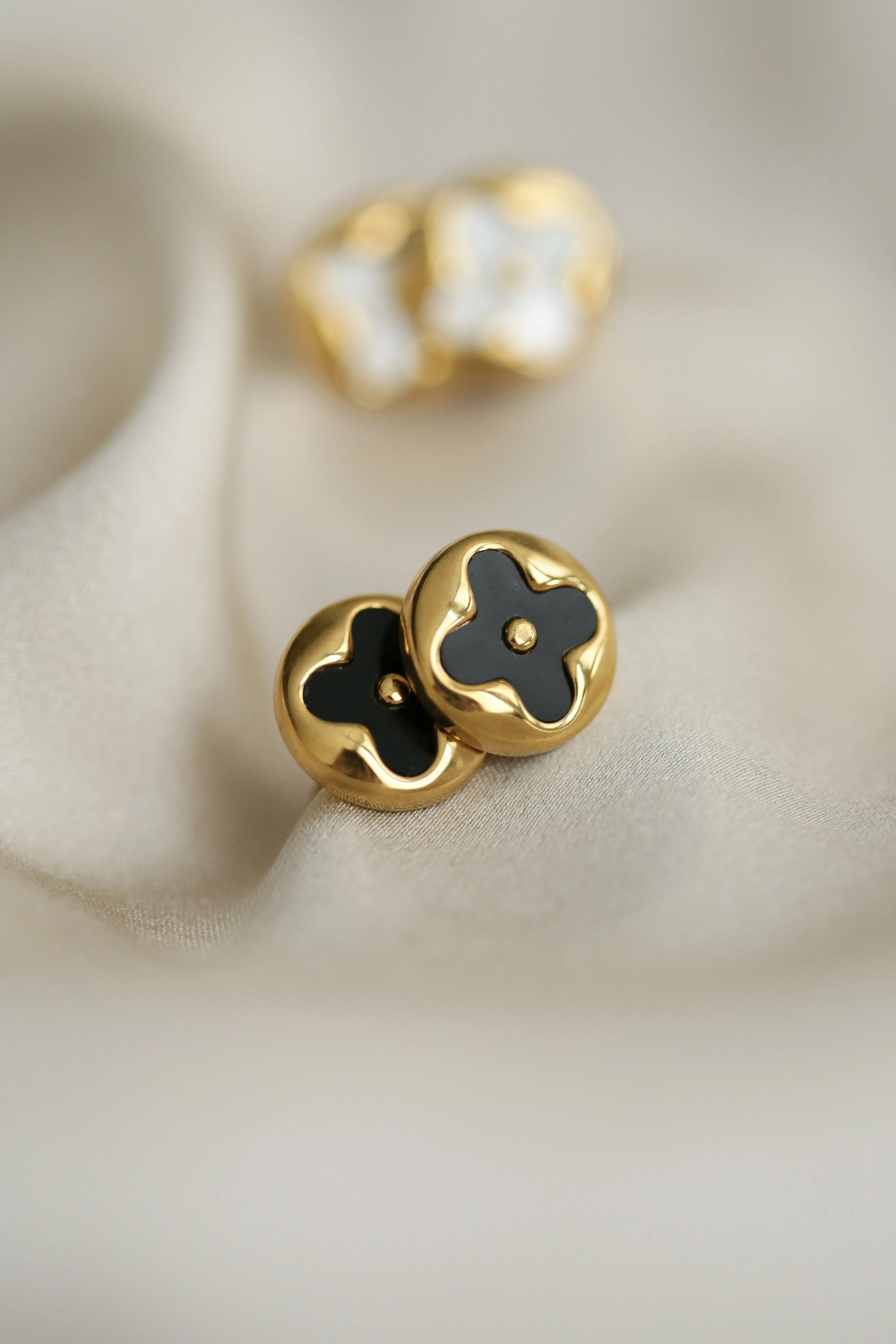 Enamel Clover Studs