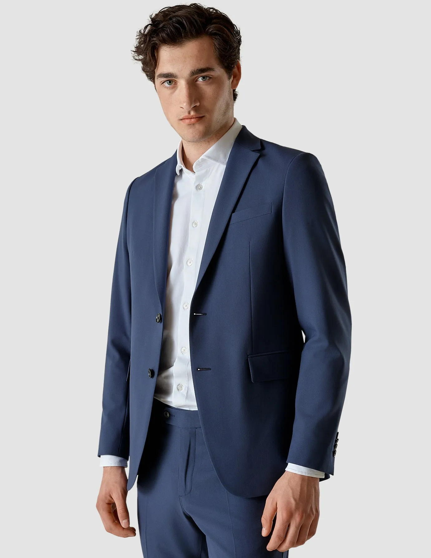 Essential Blazer Slim Marine Blue