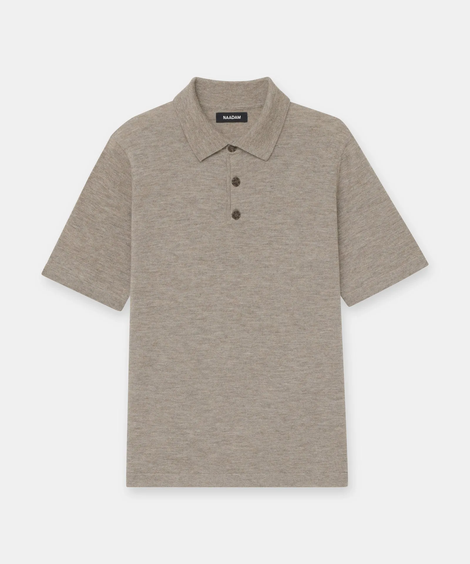 Fancy Cashmere Short Sleeve Polo