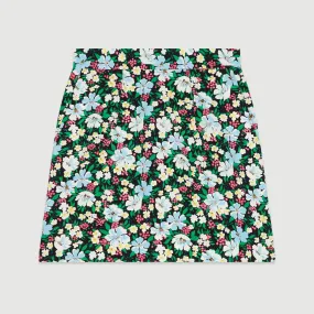 Fleurs Ete Print Skirt - Printed