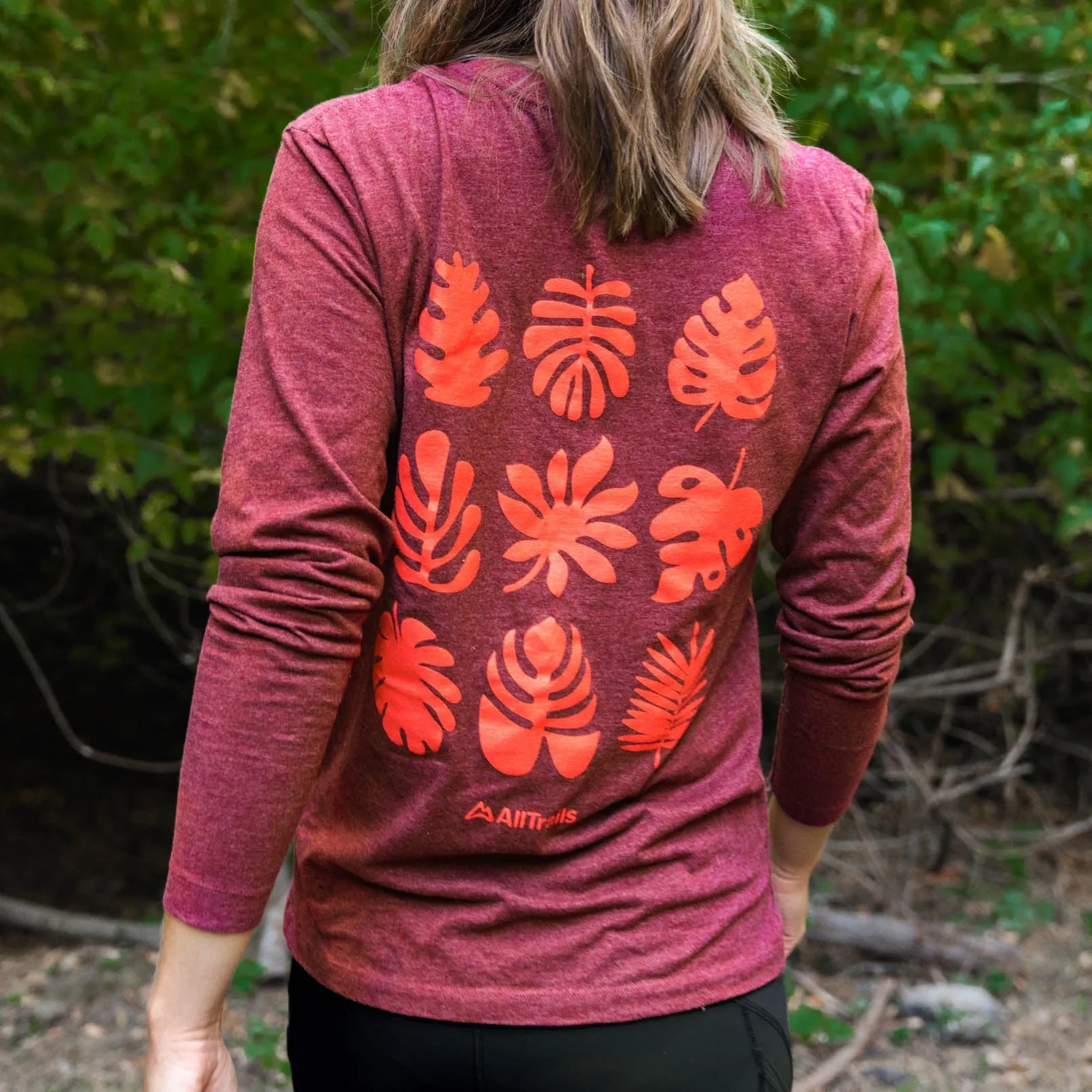 Foliage Long Sleeve Tee - Heather Red Rock