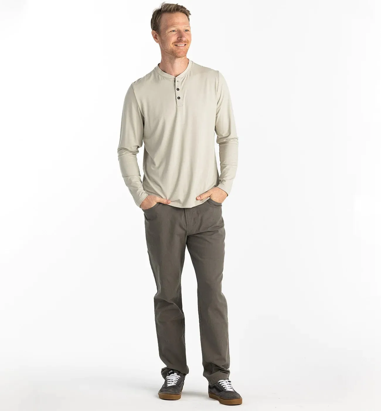 Free Fly Stretch Canvas Pant in Smokey Olive - Men's