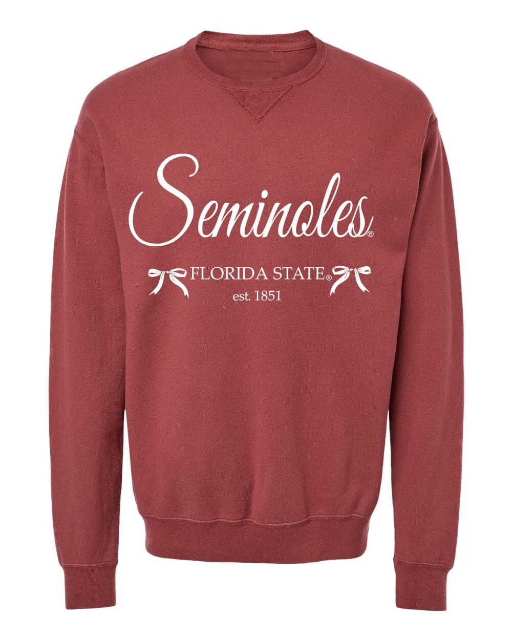 FSU Seminoles Established Bows Maroon Sweatshirt