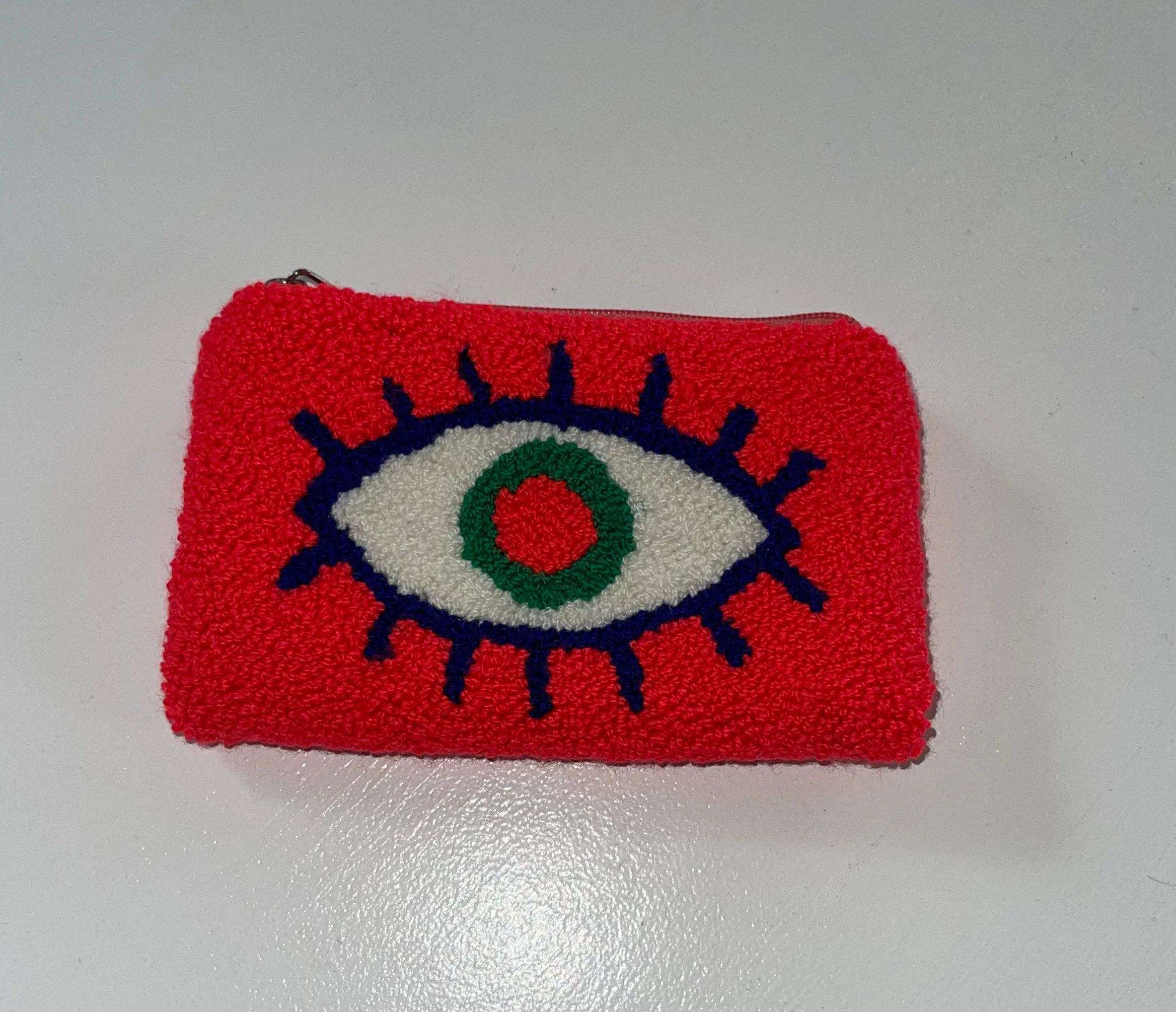 Fuchsia/White Eye Coin Purse