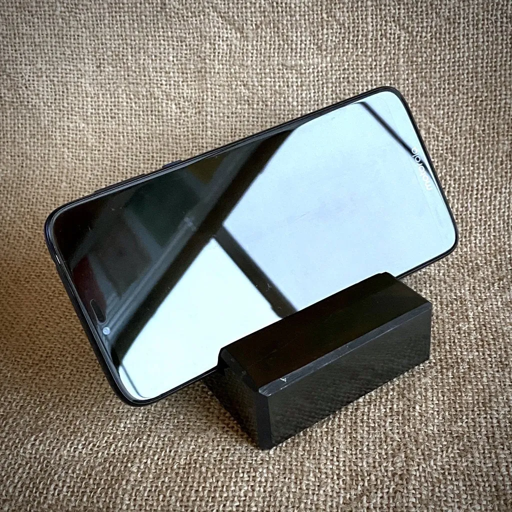 Genuine Black Shungite Cell Phone Stand