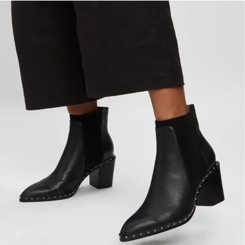 Georgie Boot Black/Silver