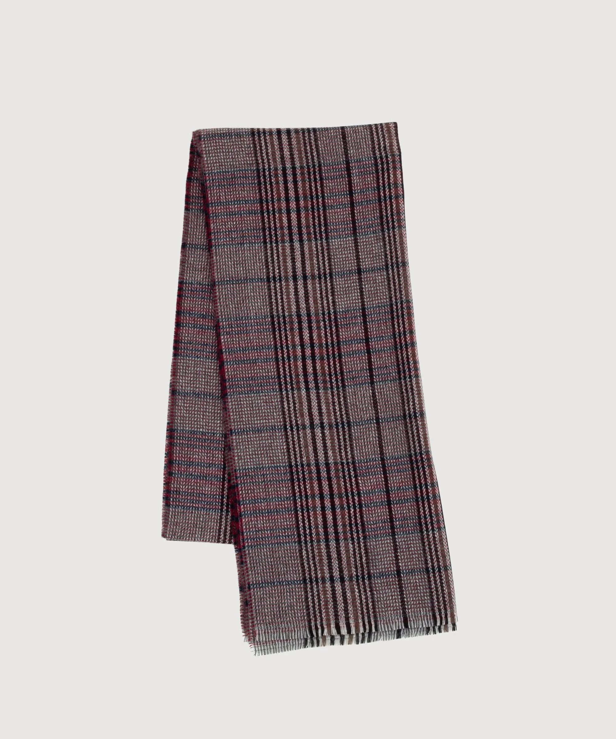 Glen Check Cashmere Scarf