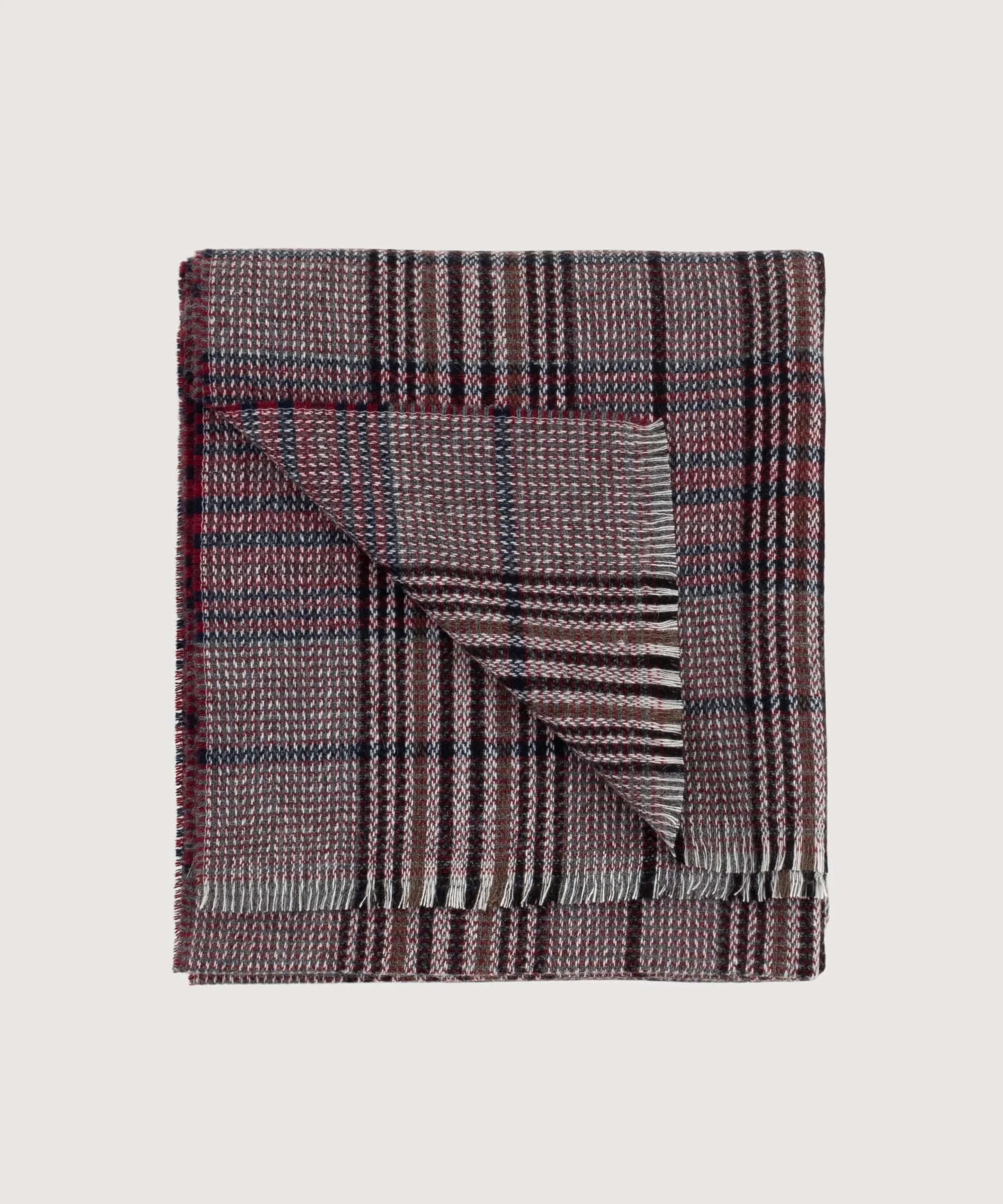 Glen Check Cashmere Scarf