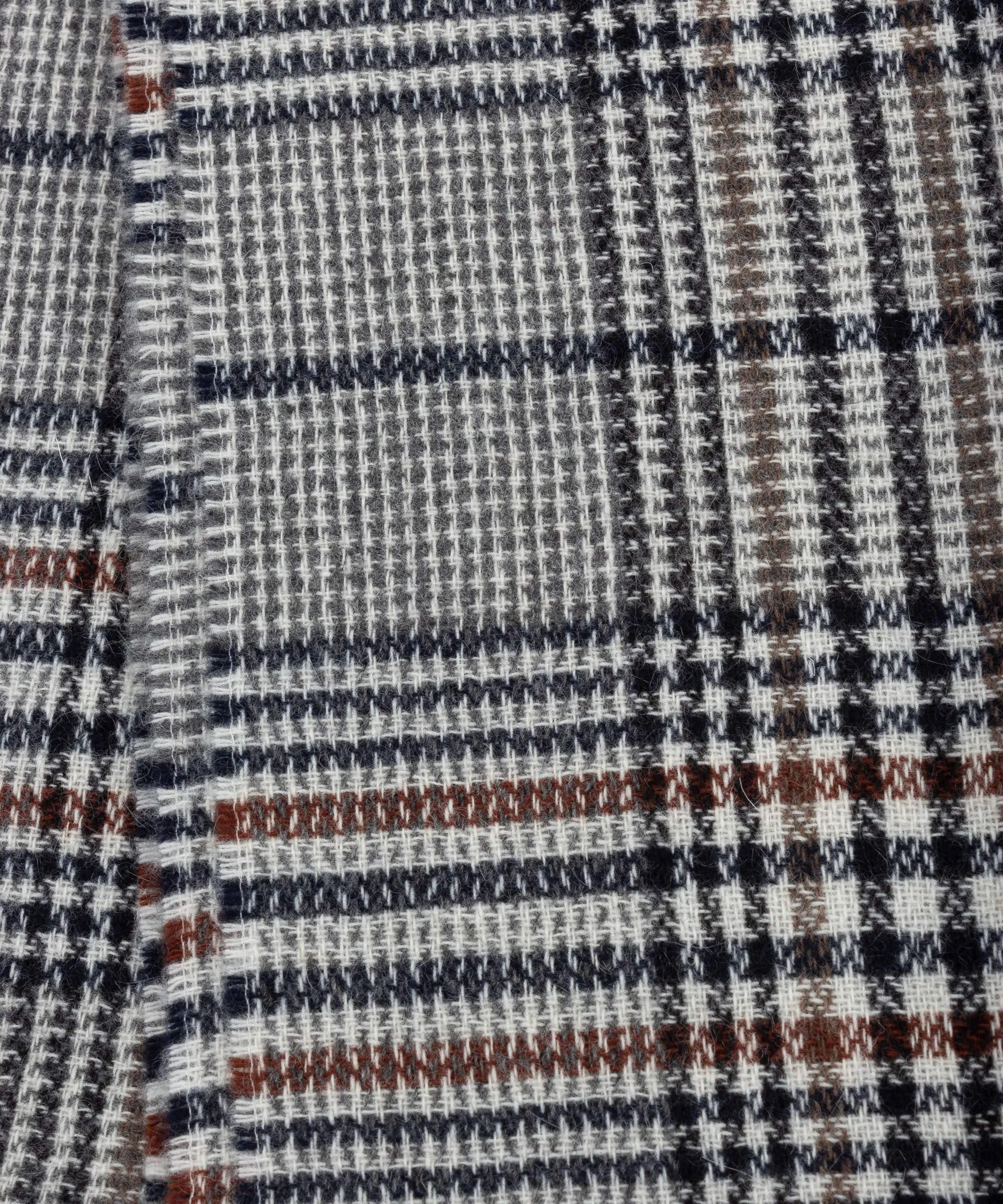 Glen Check Cashmere Scarf