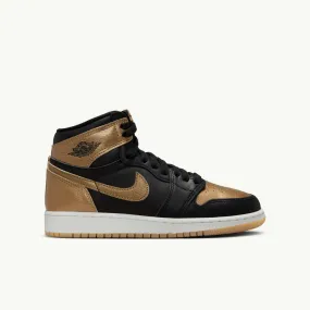 Grade School Air Jordan 1 Retro High OG - 'Metallic Gold'