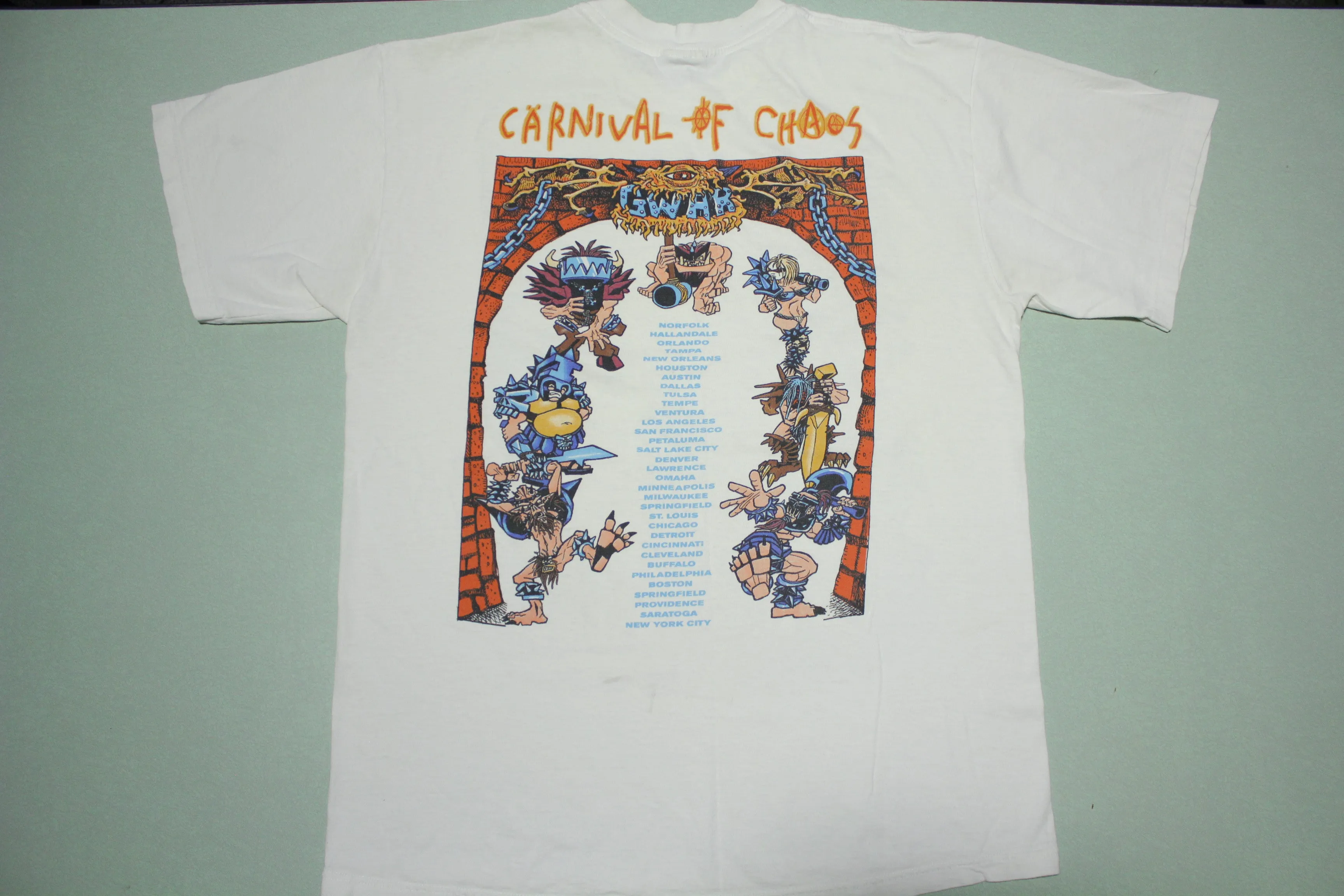 Gwar 1997 Carnival of Chaos Winterland Rock Express Tour T-Shirt