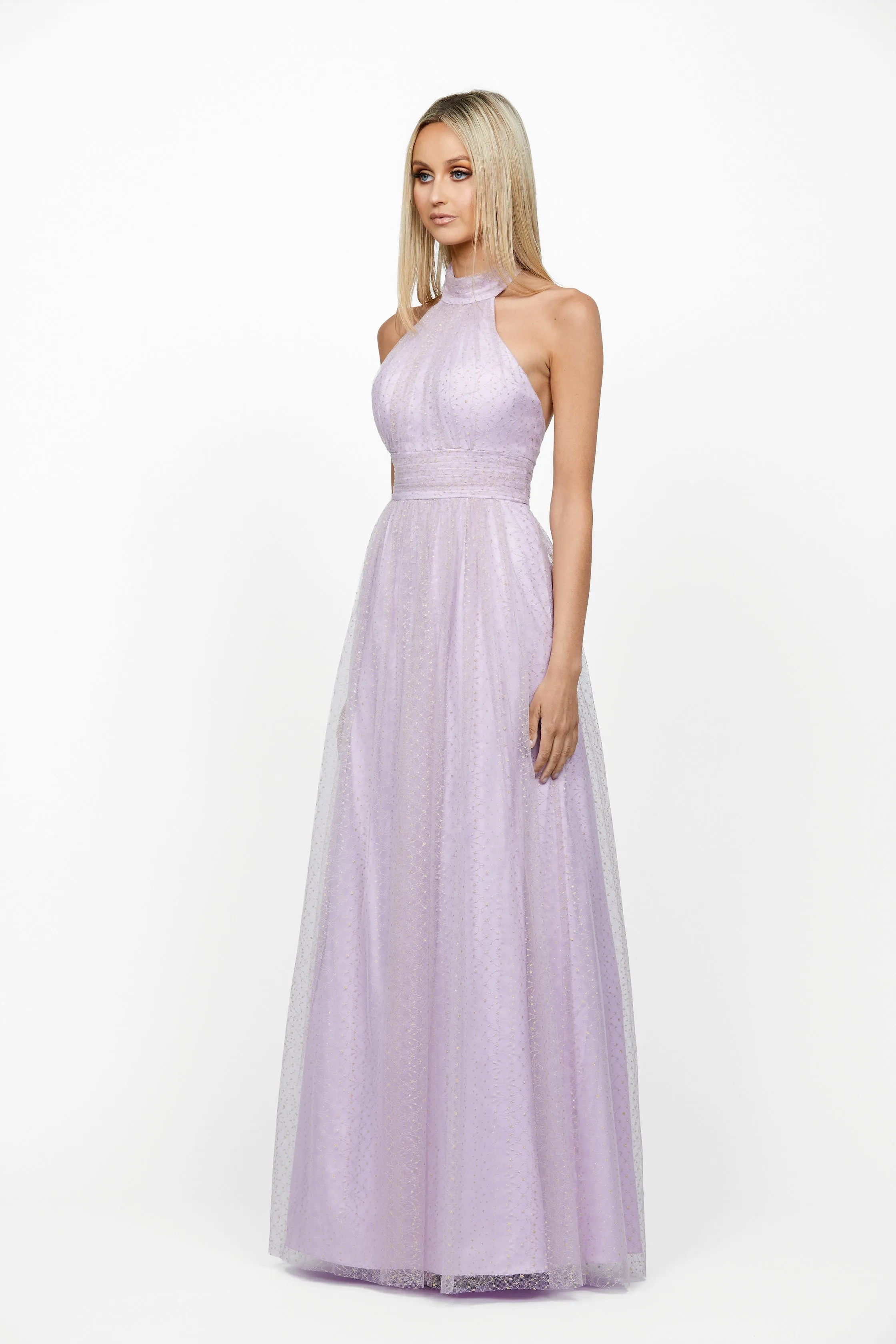 Hallie Halter Neck Ball Gown