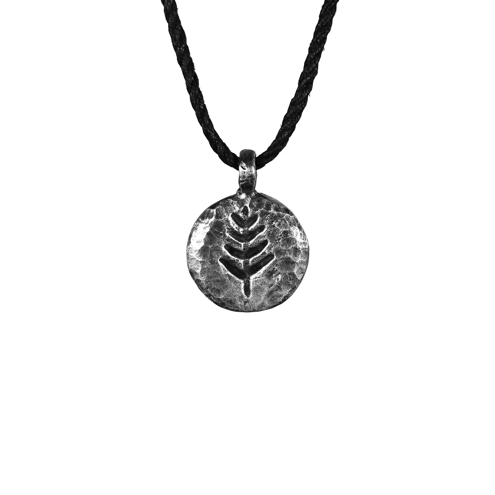 Hammered Tree Pendant Necklace