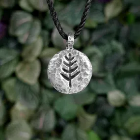 Hammered Tree Pendant Necklace