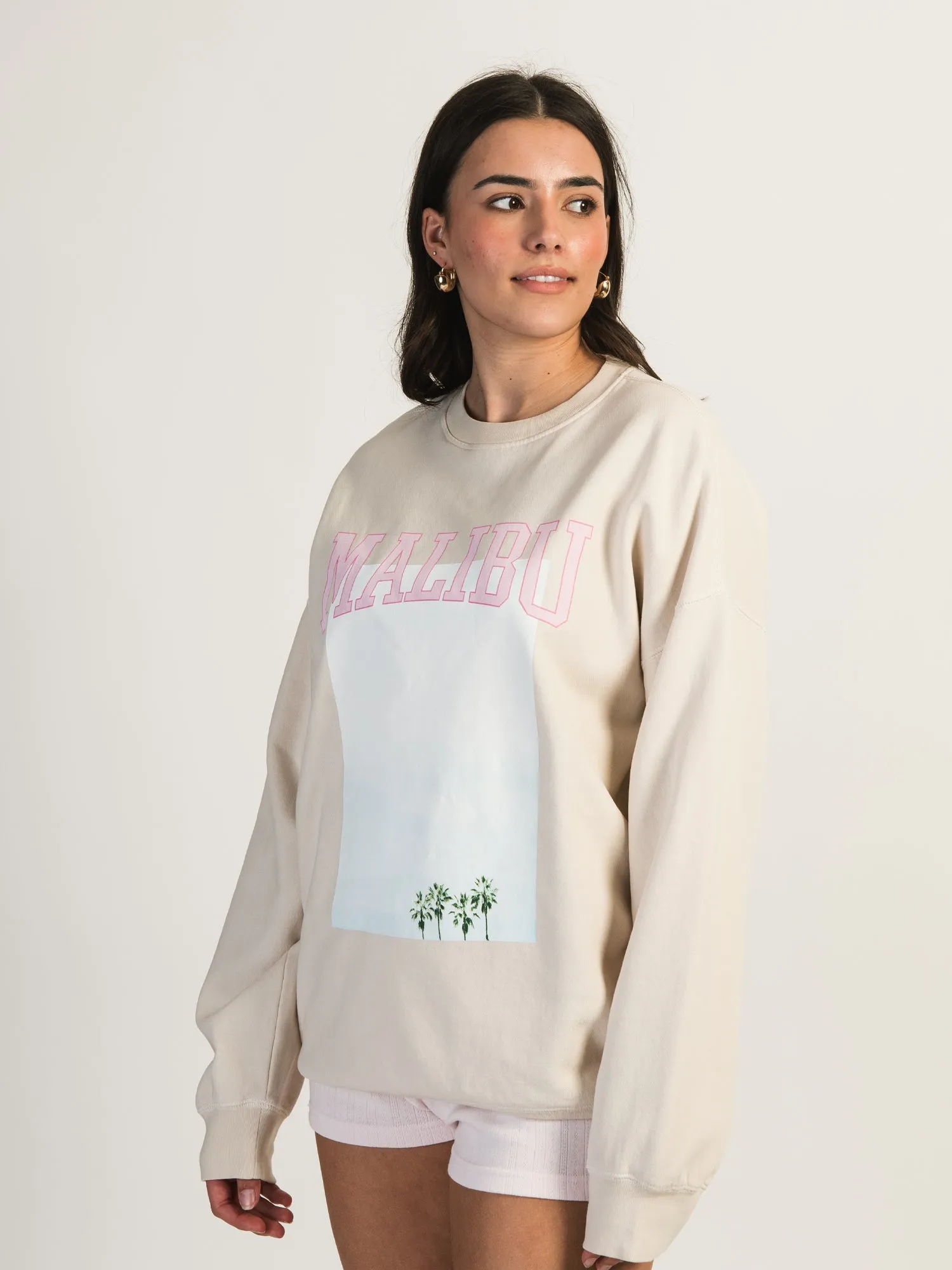 HARLOW MICHELLE PRINT CREWNECK - MALIBU