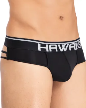 Hawai 42154 Solid Strappy Thongs Black