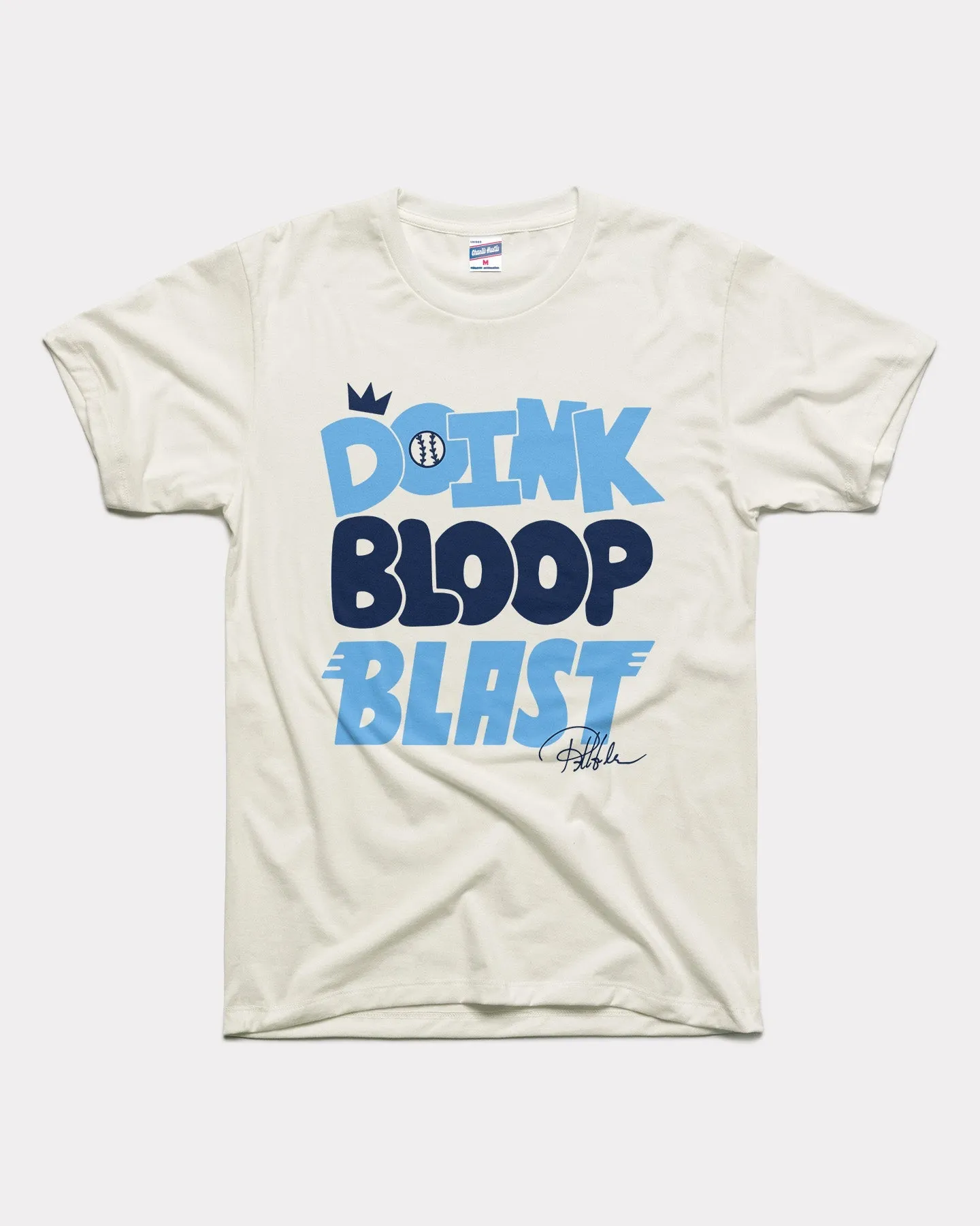 Hudism Doink-Bloop-Blast Vintage White T-Shirt