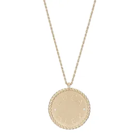 Imperial Disc Pendant Necklace