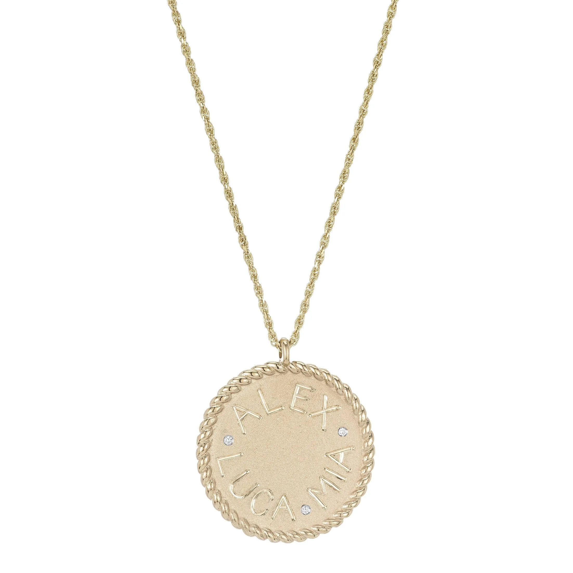 Imperial Disc Pendant Necklace