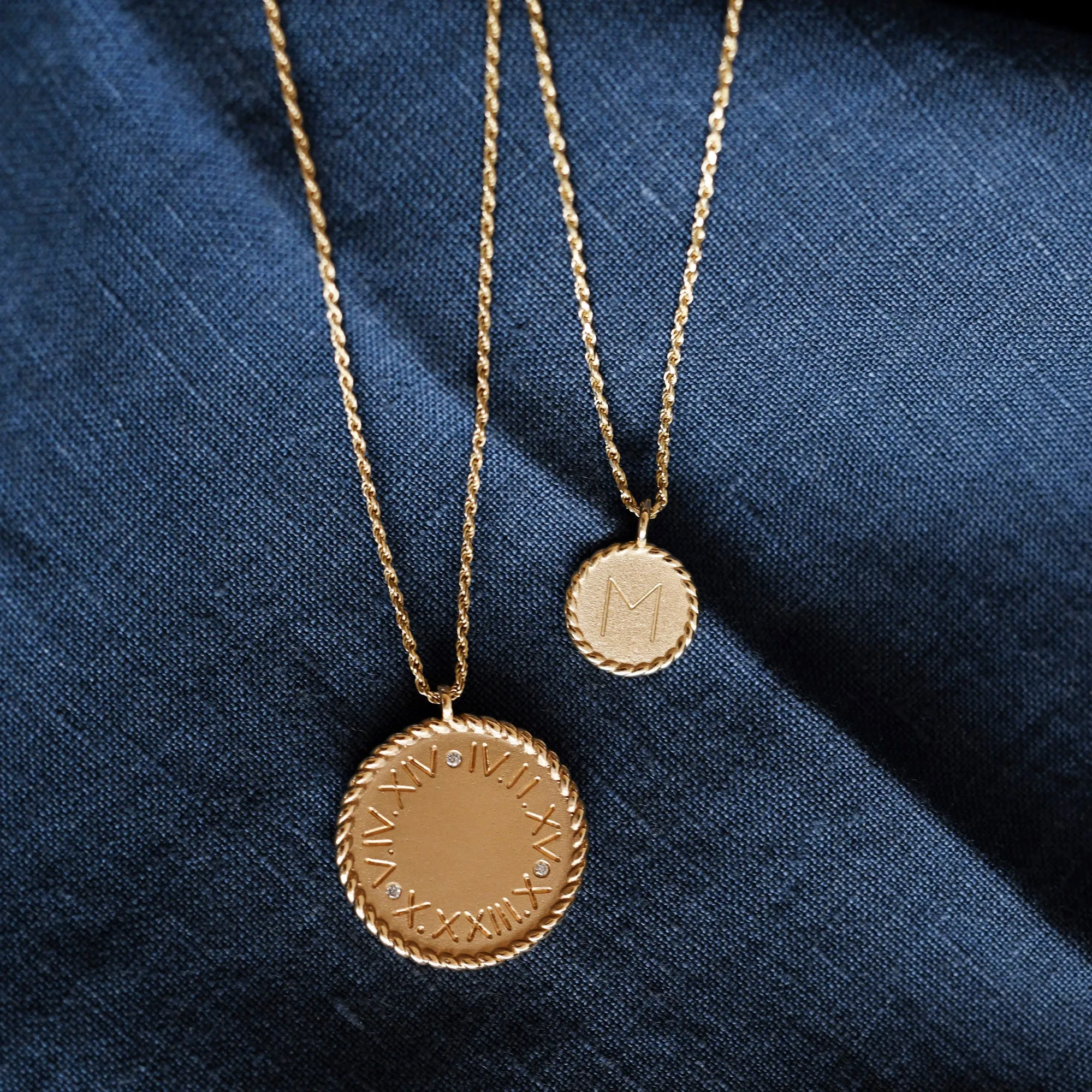 Imperial Disc Pendant Necklace