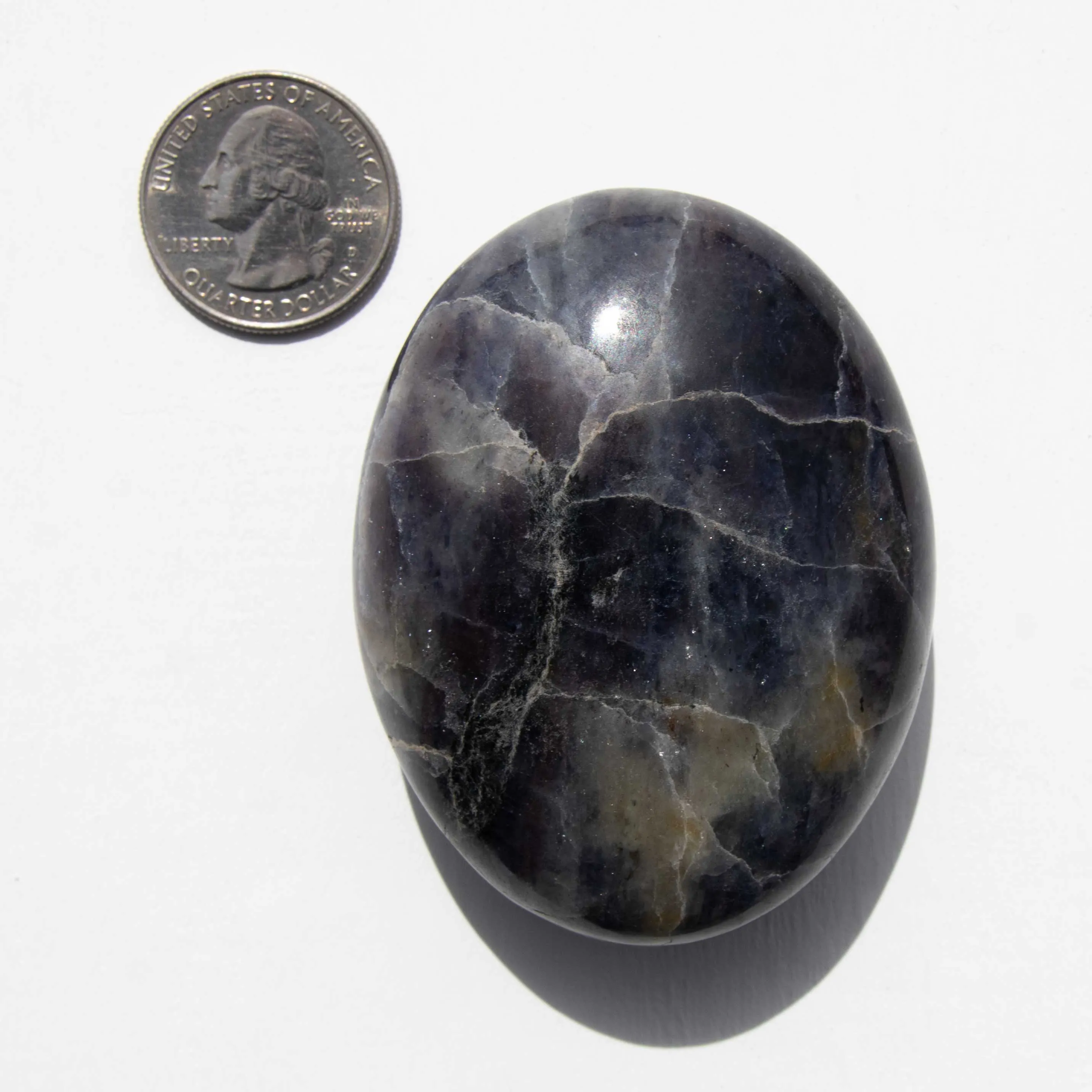 Iolite, Sunstone - Palm Stone