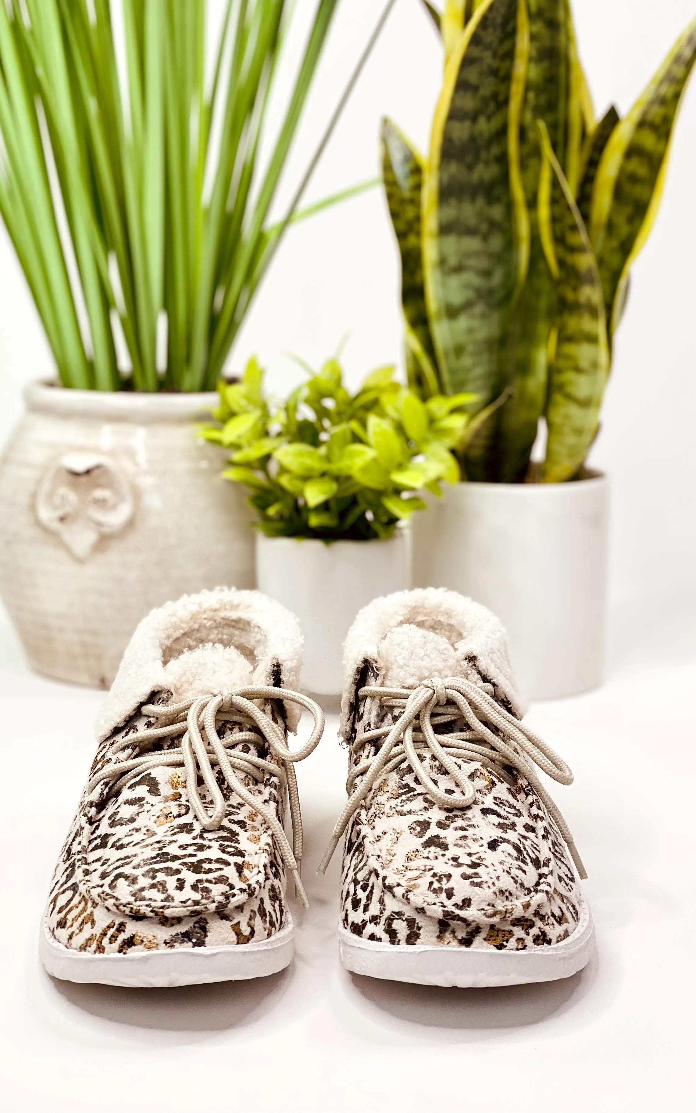 Jazlyn Sneakers in Cream Leopard