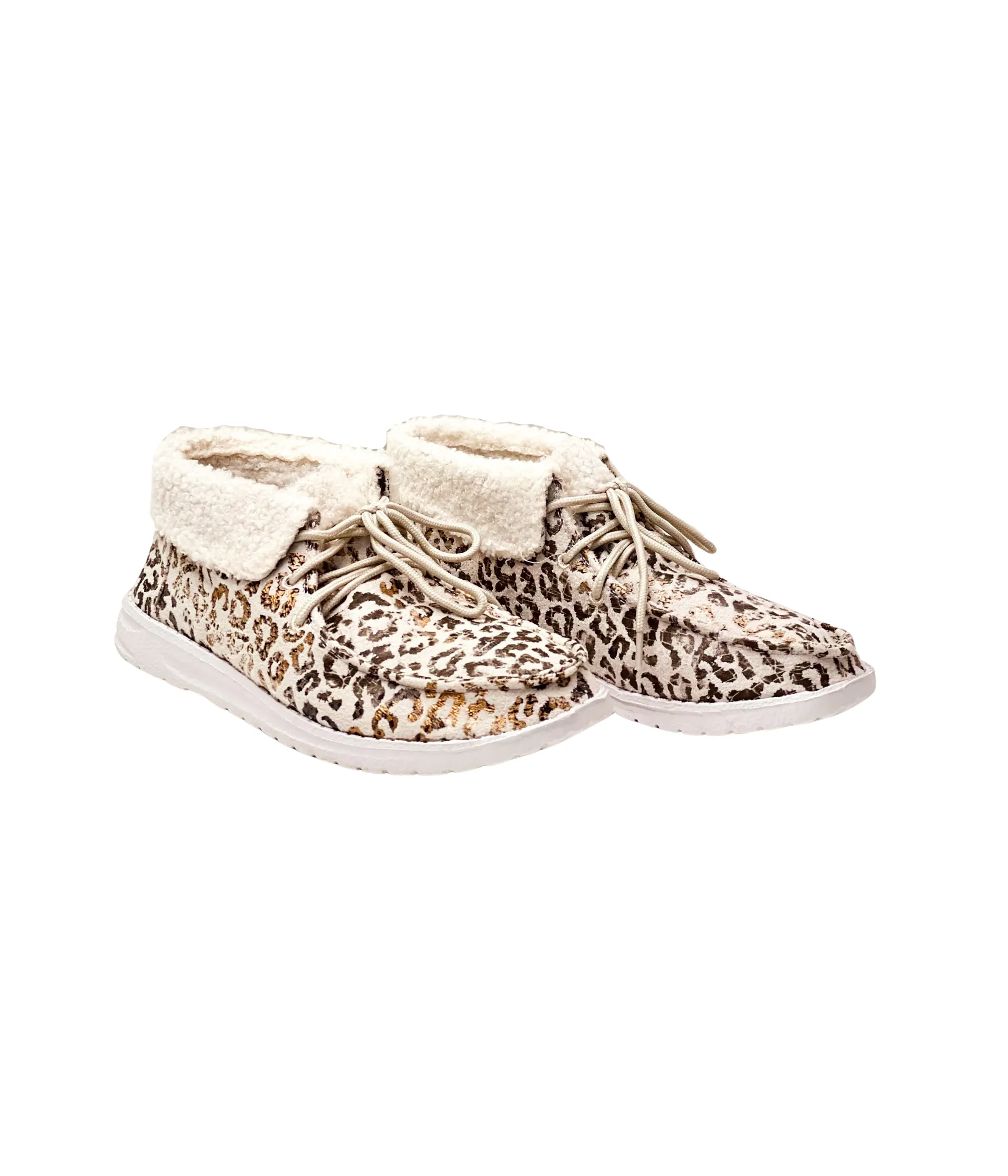 Jazlyn Sneakers in Cream Leopard