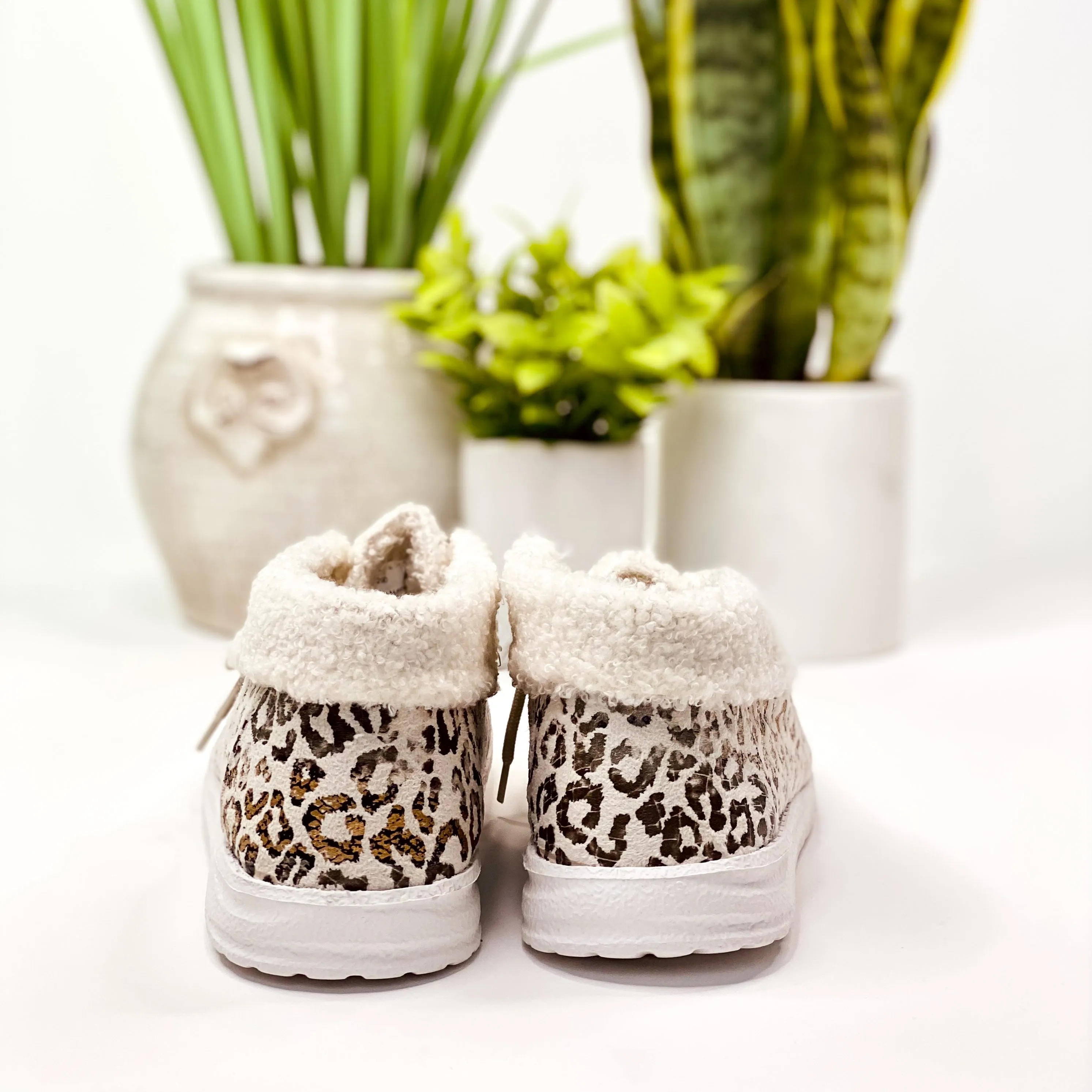 Jazlyn Sneakers in Cream Leopard