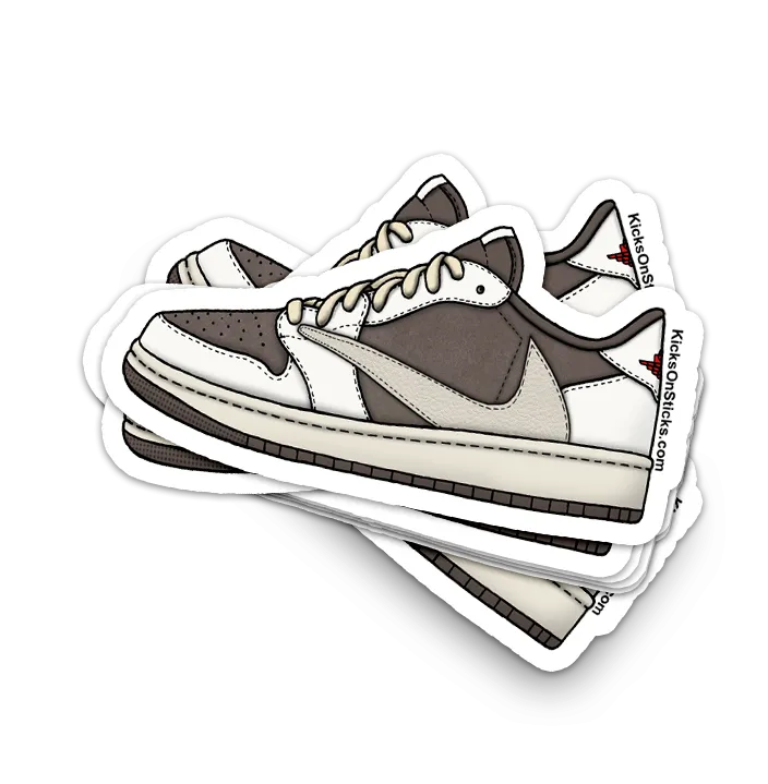 Jordan 1 Low "Travis Scott Reverse Mocha" Sneaker Sticker