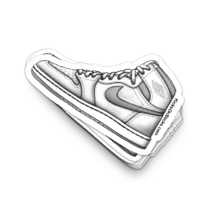 Jordan 1 "Neutral Grey White" Sneaker Sticker