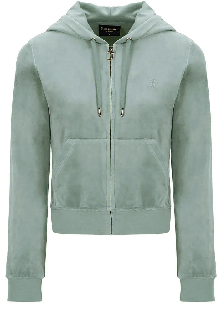 Juicy Couture Robertson Classic Velour Hoodie - chinois green