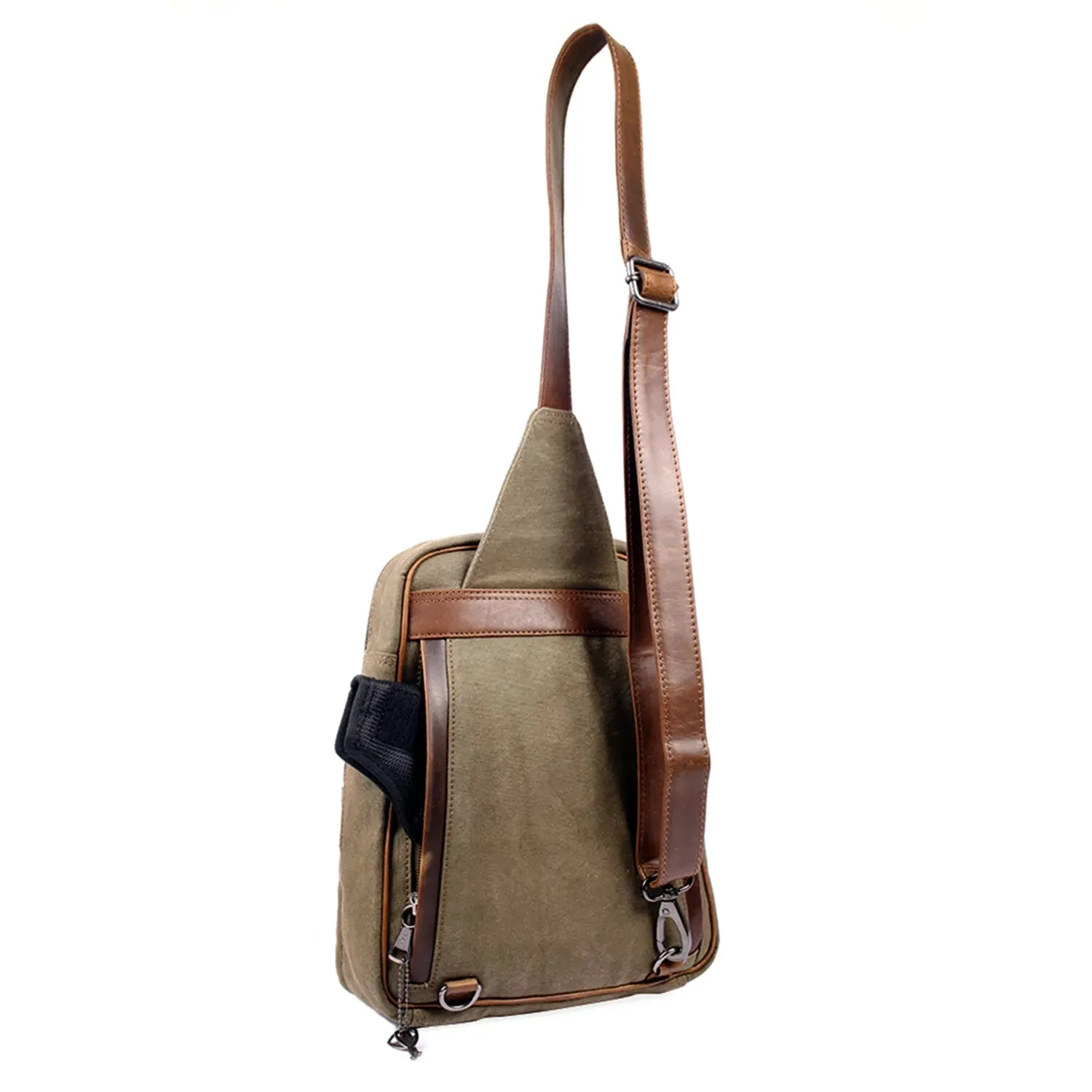 Kennedy Unisex Canvas Concealed Carry Sling Backpack