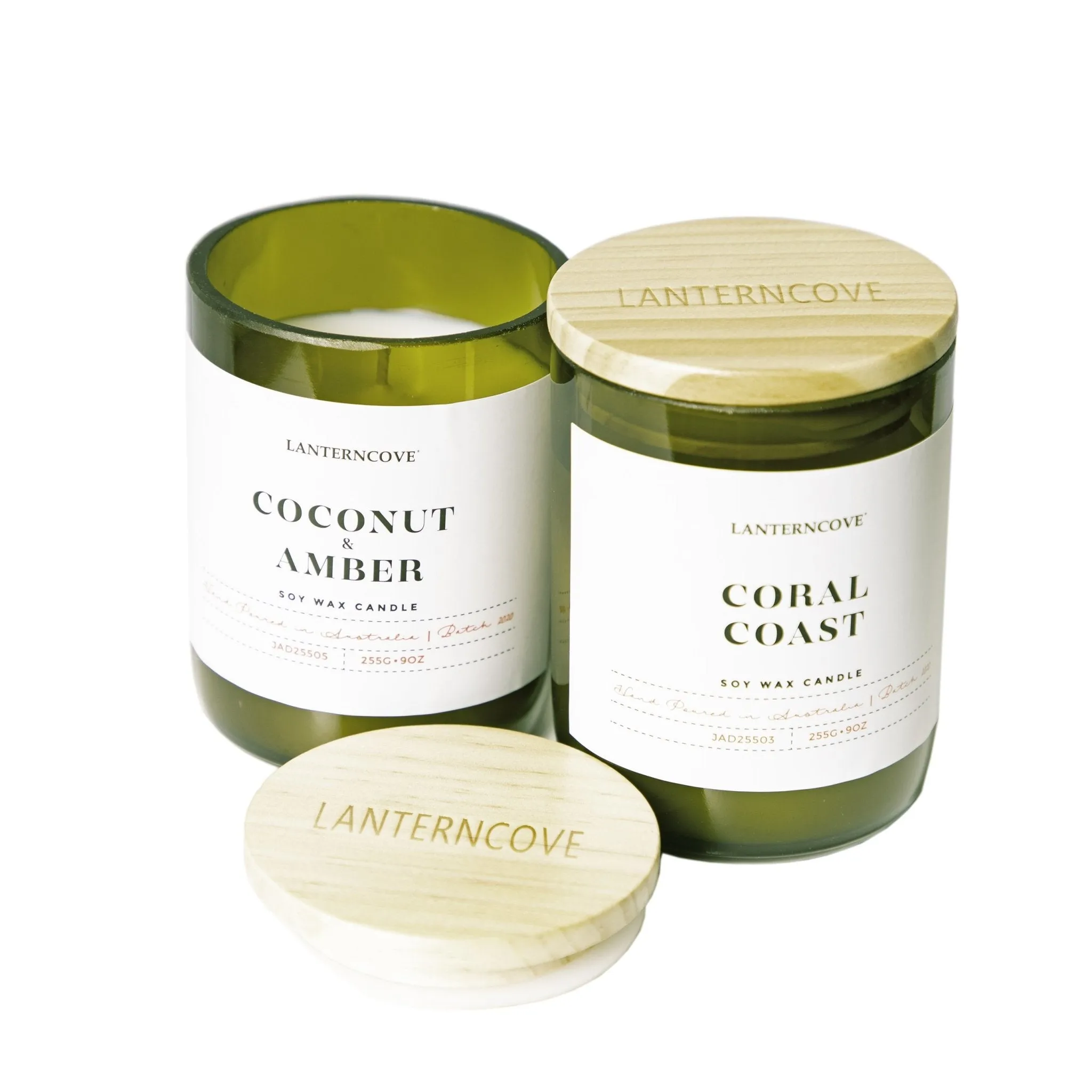 Lantern Cove Jade Coconut and Lime 9oz Soy Candle