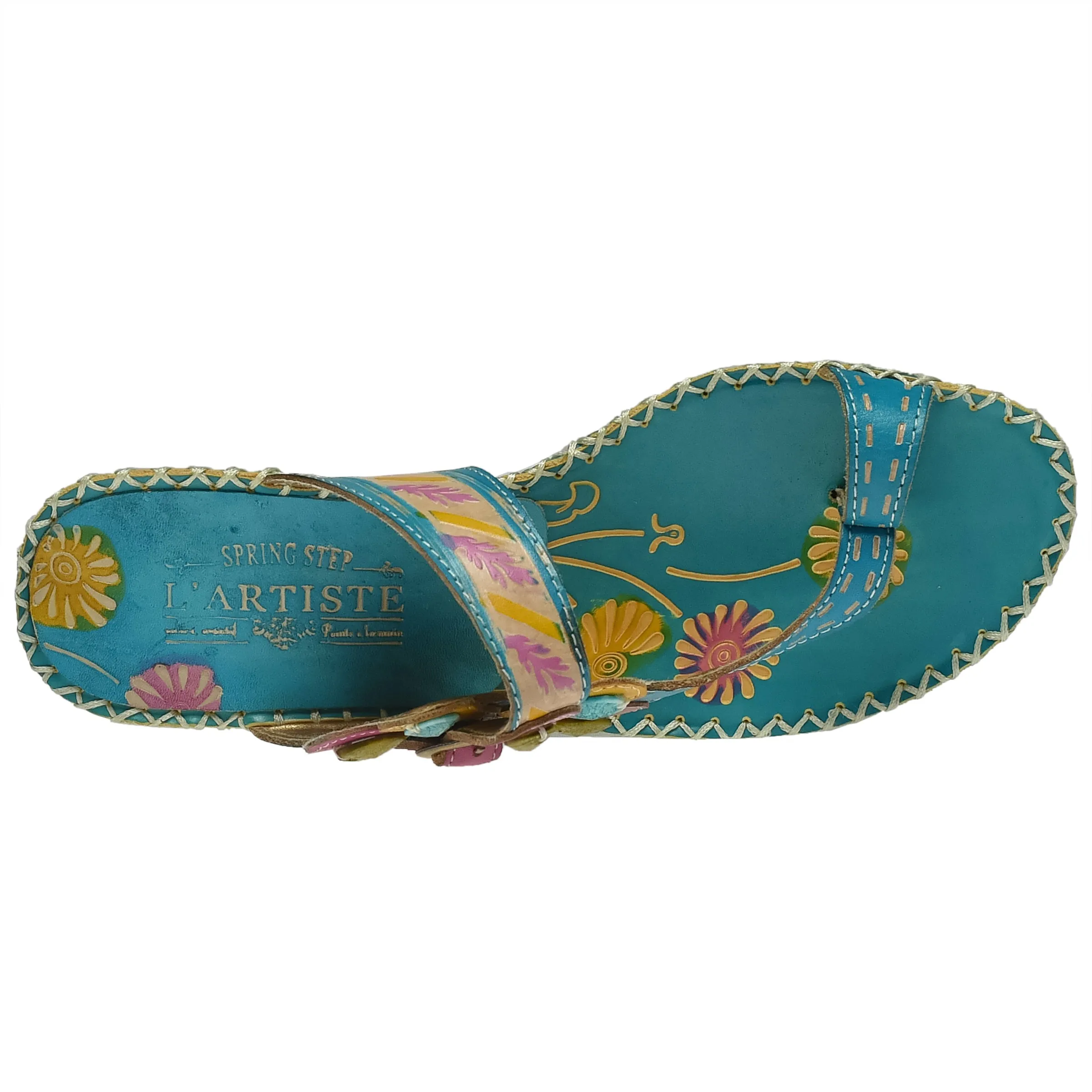 L'ARTISTE SANTORINI SLIDE SANDAL