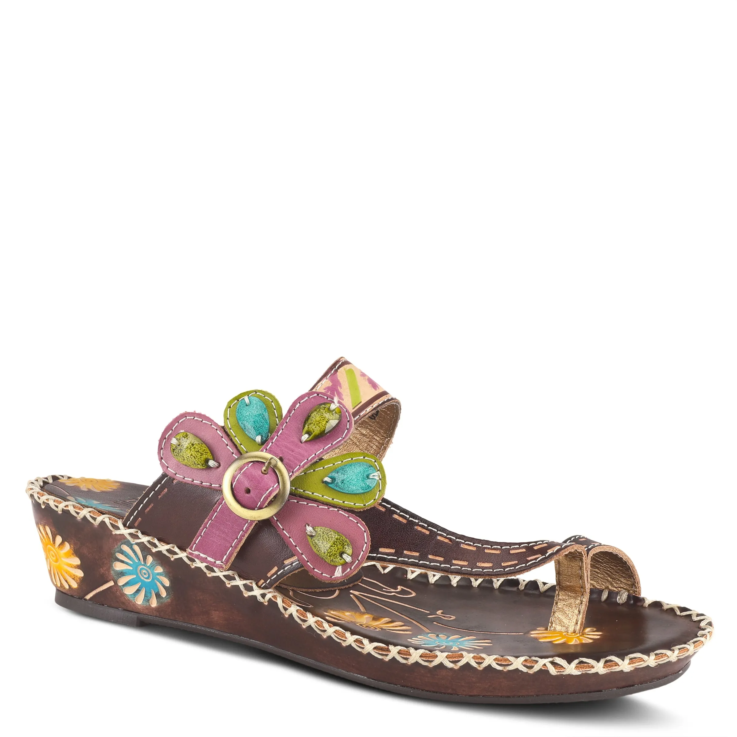 L'ARTISTE SANTORINI SLIDE SANDAL