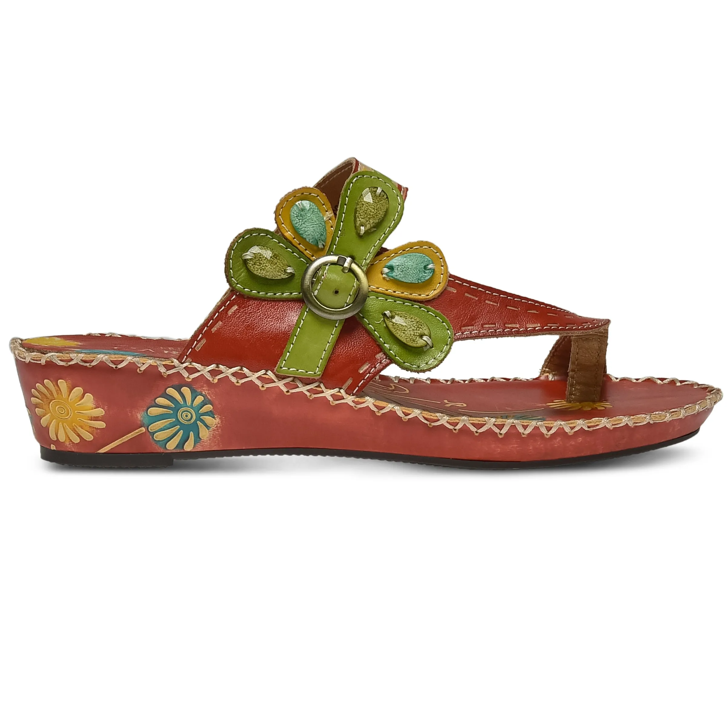 L'ARTISTE SANTORINI SLIDE SANDAL