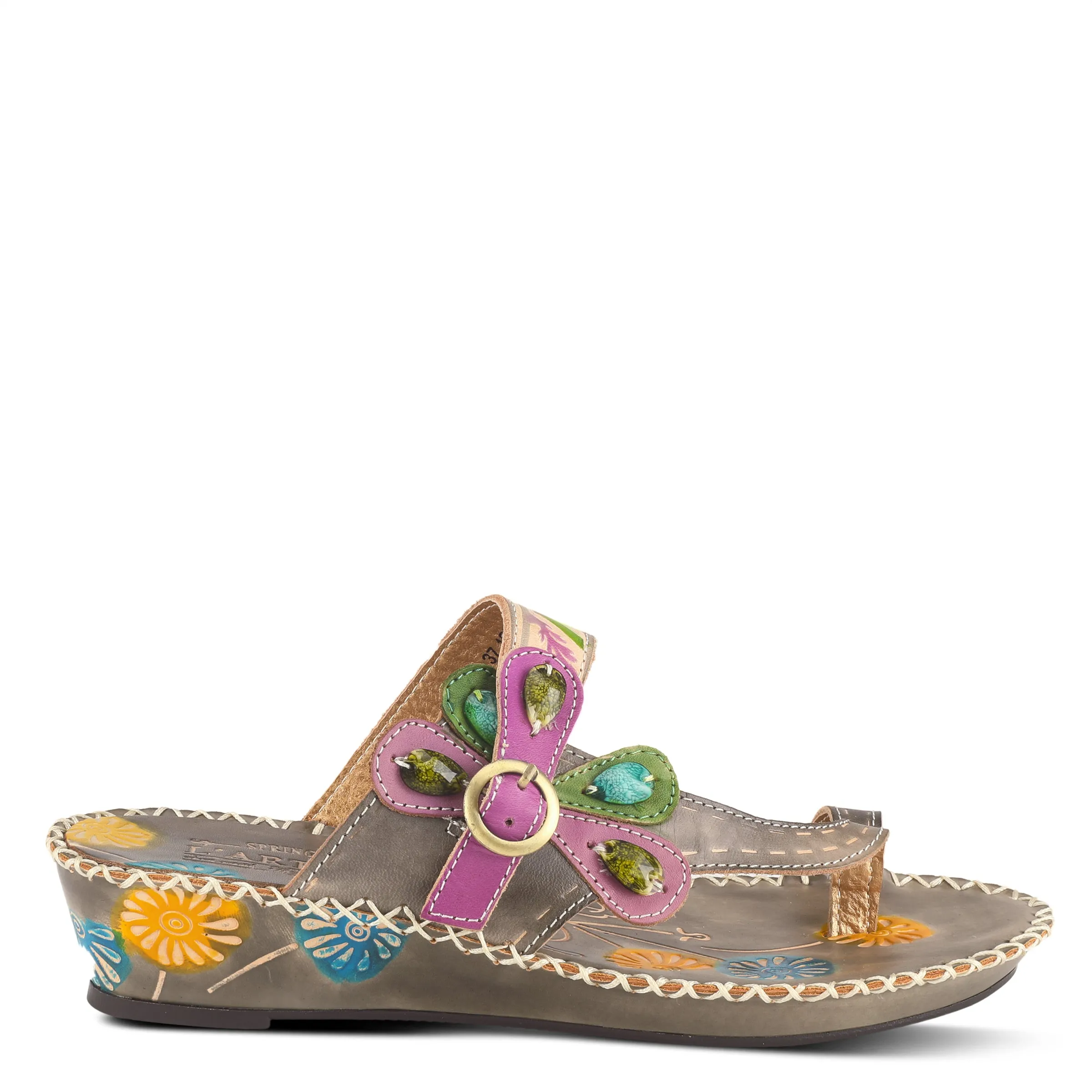 L'ARTISTE SANTORINI SLIDE SANDAL