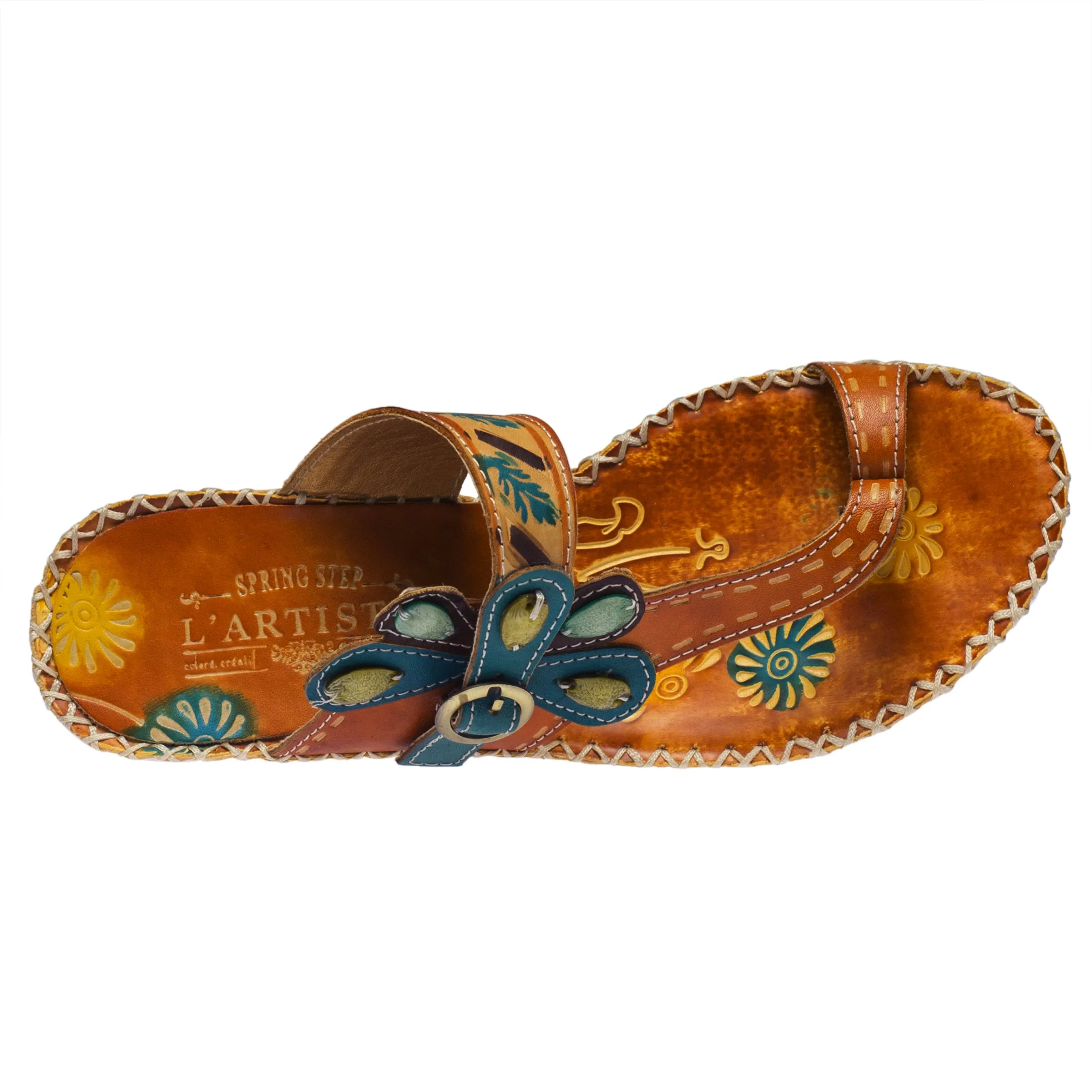 L'ARTISTE SANTORINI SLIDE SANDAL