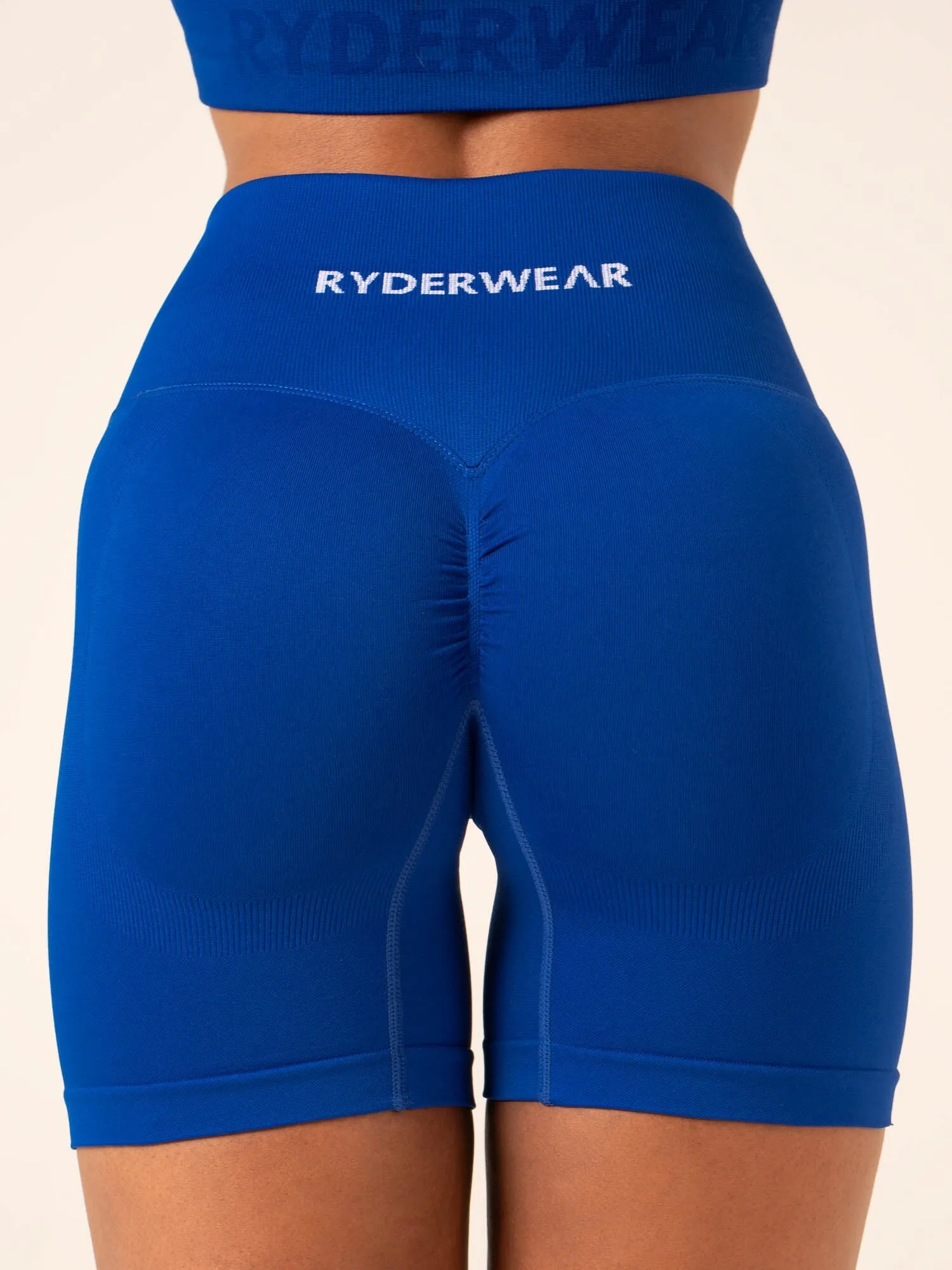 Lift BBL Scrunch Seamless Shorts - Cobalt Blue