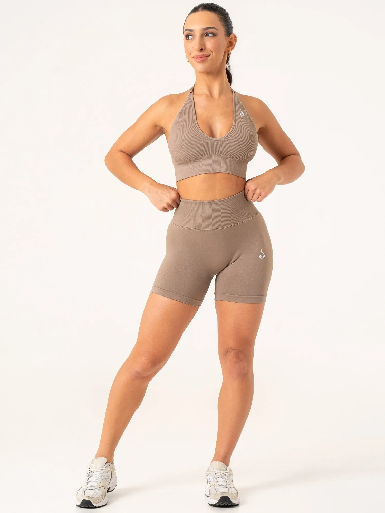 Lift BBL Scrunch Seamless Shorts - Taupe